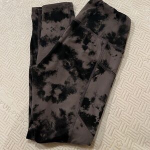 Evolution and Creation Black Tie-Dye Leggings